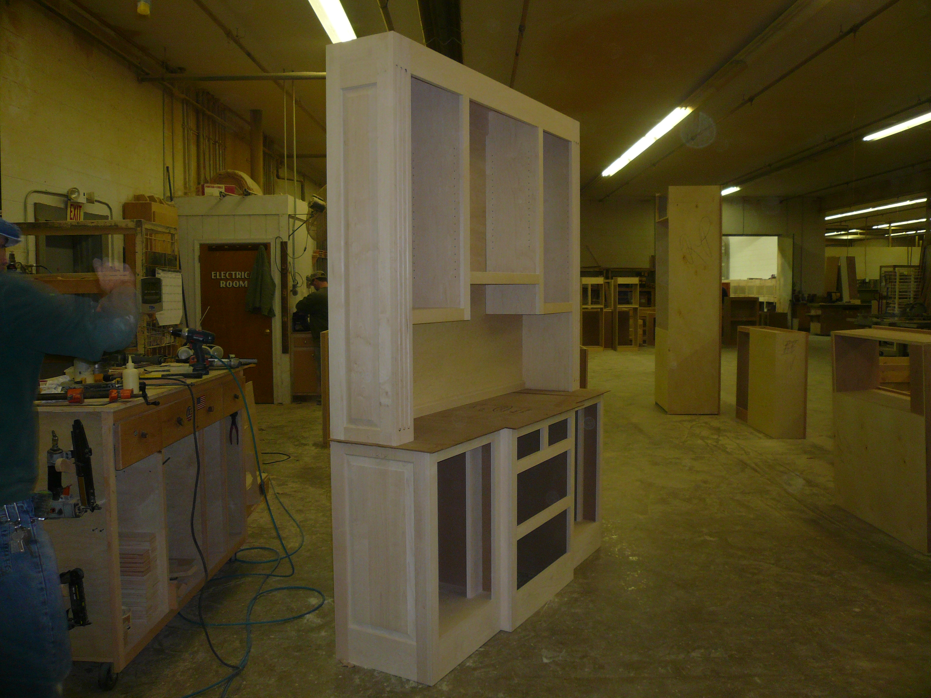 Our cabinets start in our very own workshop.