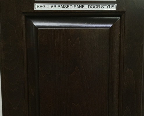 Maple Wood with Gunstock stain on Regular Raised Panel door style